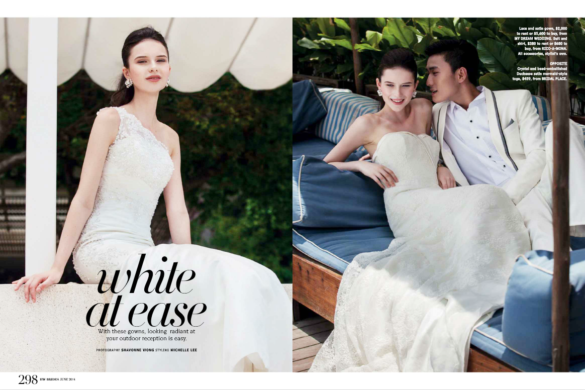 bridal magazine wedding on location Outdoor gown models dreamy bride
