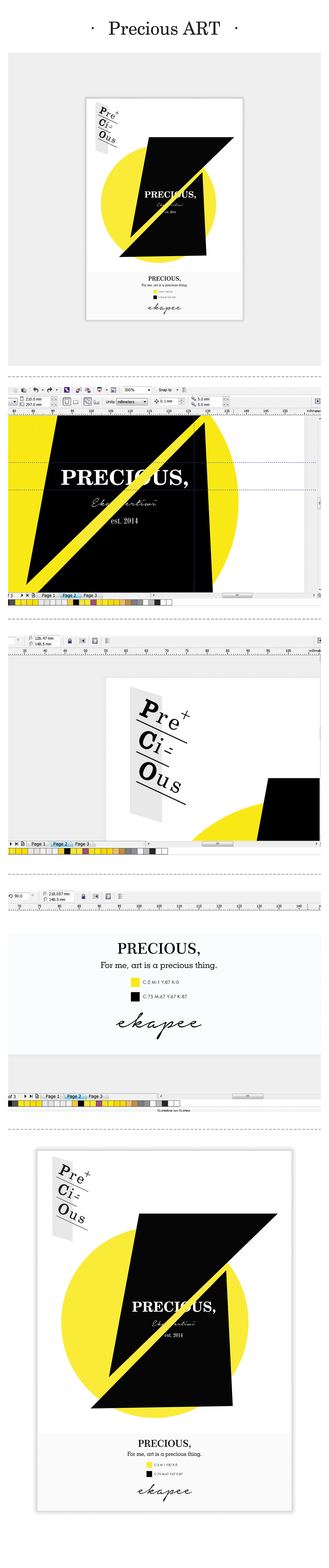 #typography #typeface #Design #graphicDesign #Branding #Precious #yellow
