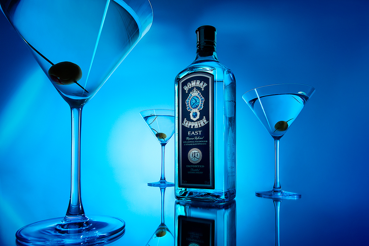 Bombay Sapphire East Bombay Sapphire gin drink SIll Life blue