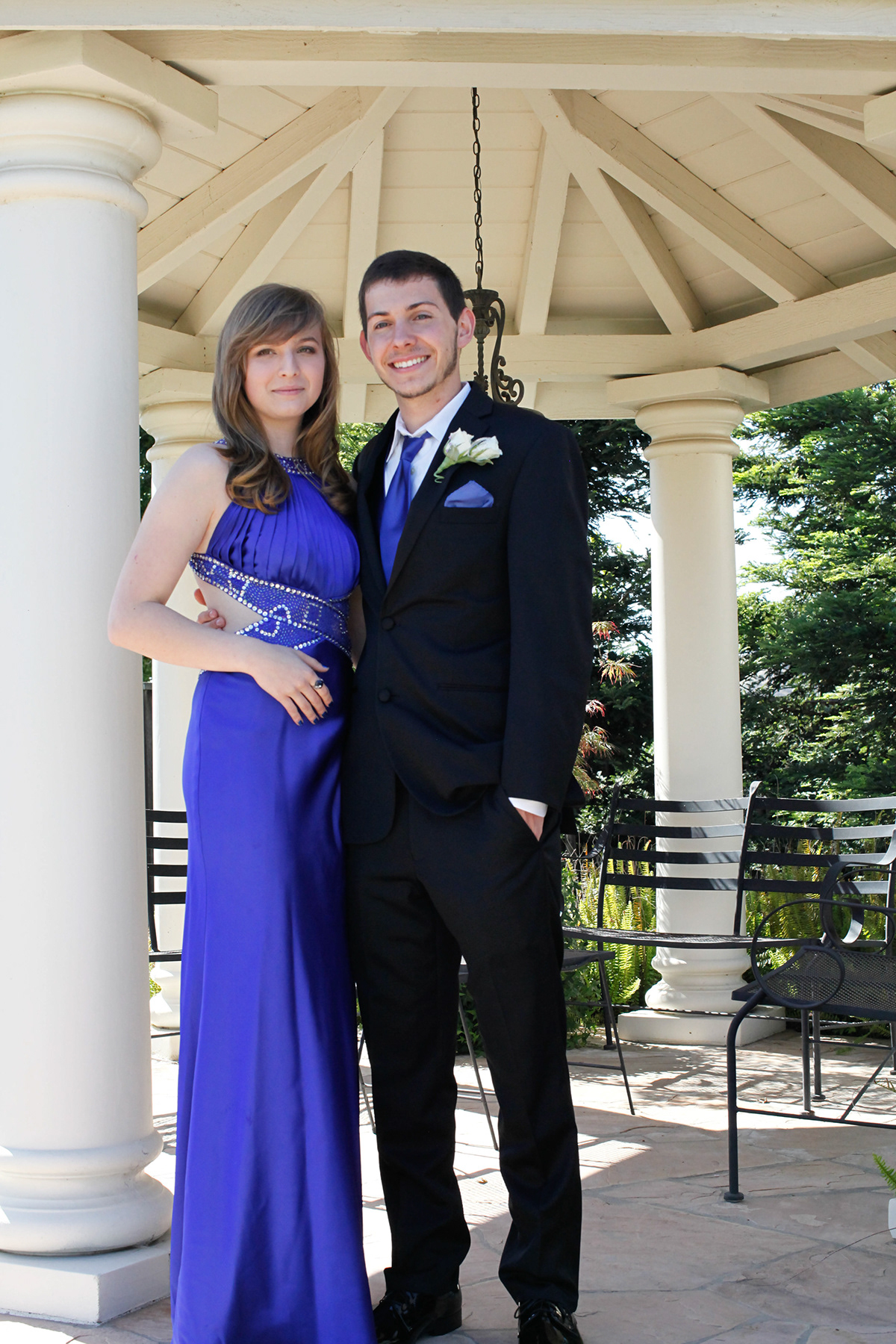 prom blue couple Flowers