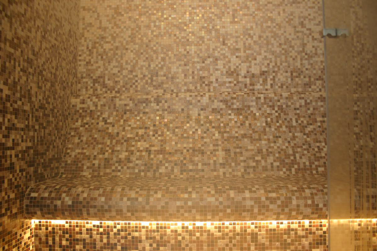 bisazza SICIS gatto Marco mosaic callicanto sfumatura sfumature mozaiek Hammam Steam cabine Wellness relax bathroom