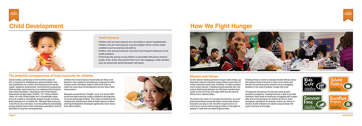 non profit feeding america Layout commission children Food  charity