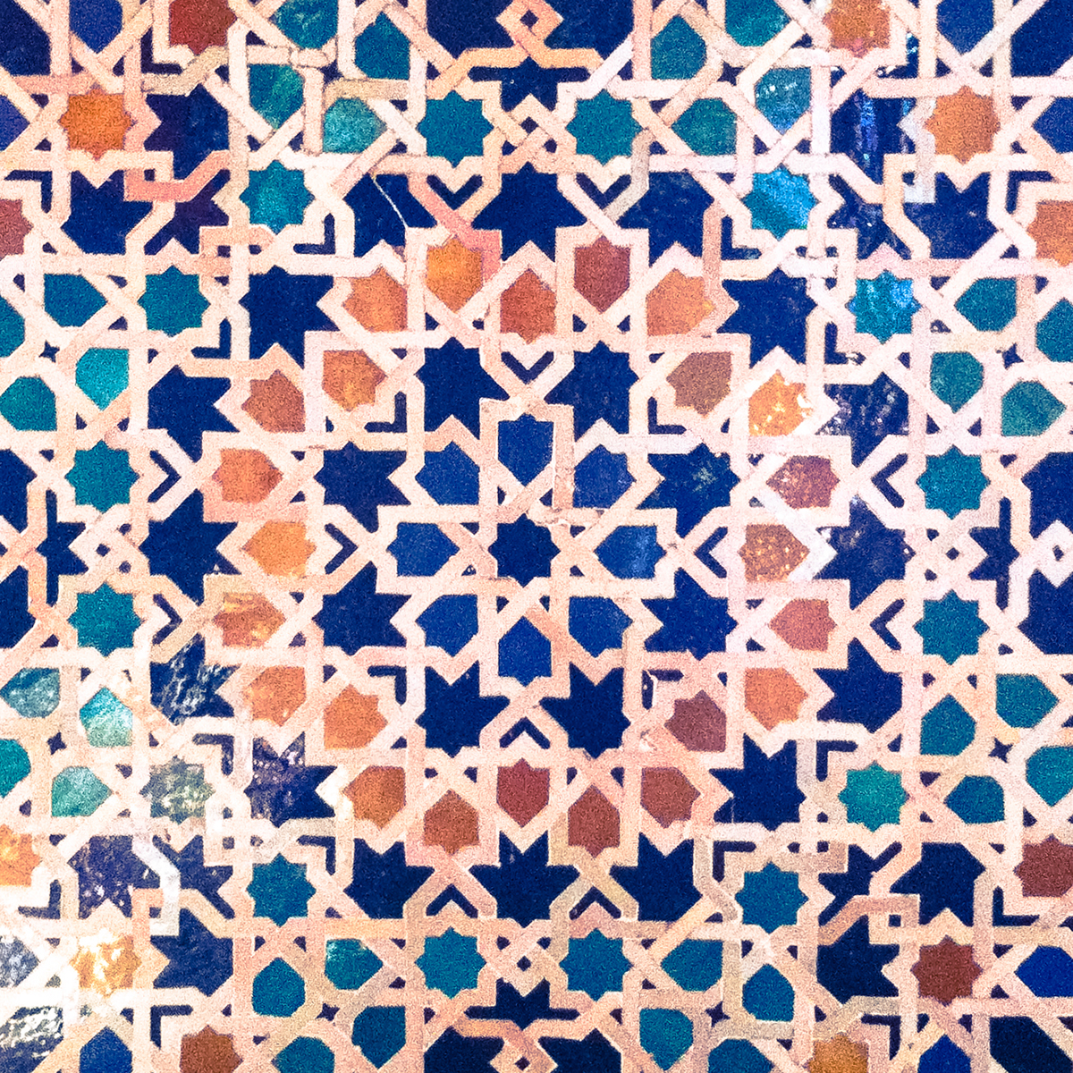 Alhambra mosaic pattern granada geometric