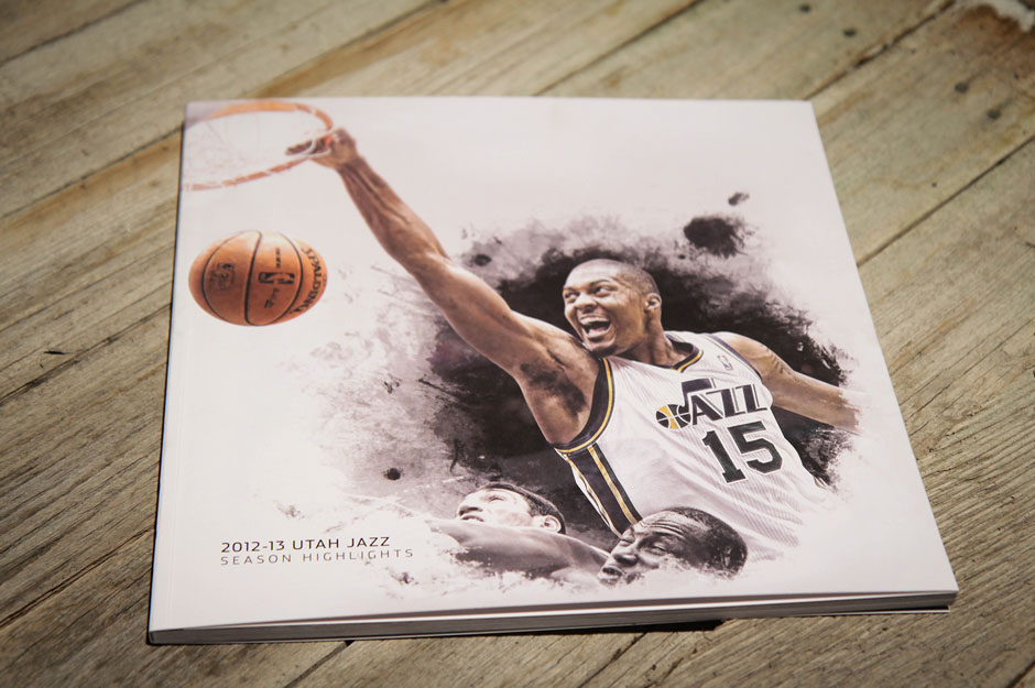 utah utah jazz jazz NBA NBA Basketball basketball book Layout annual report