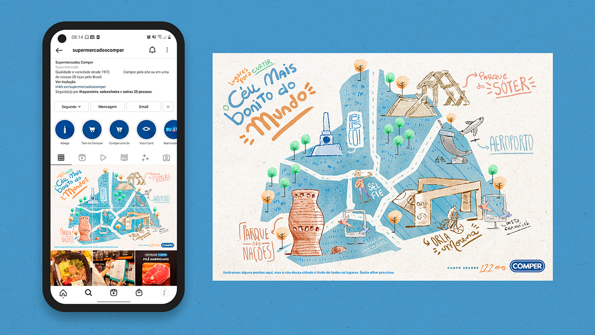 ads aniversário anúncio campanha cidade instagramavel Propaganda supermercado varejo