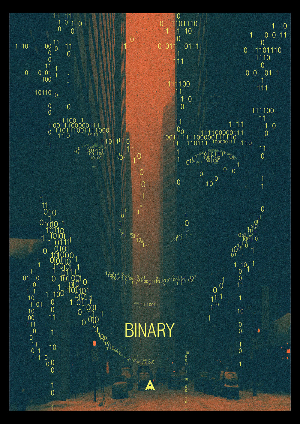 binary digital portrait