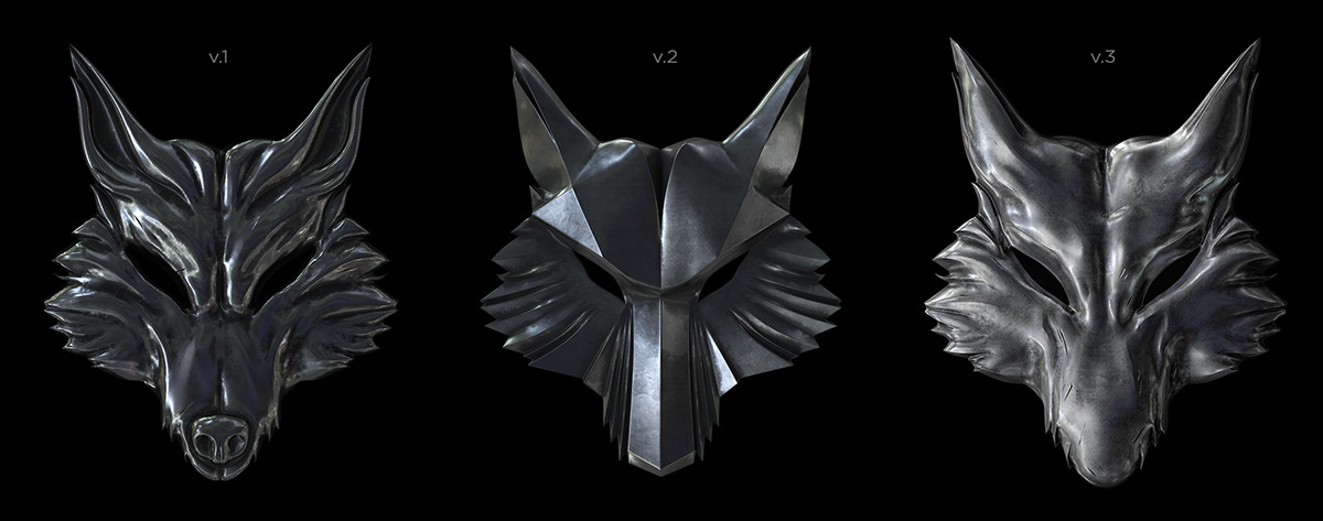 game book design wolf sculpture logo typography creative content 3D