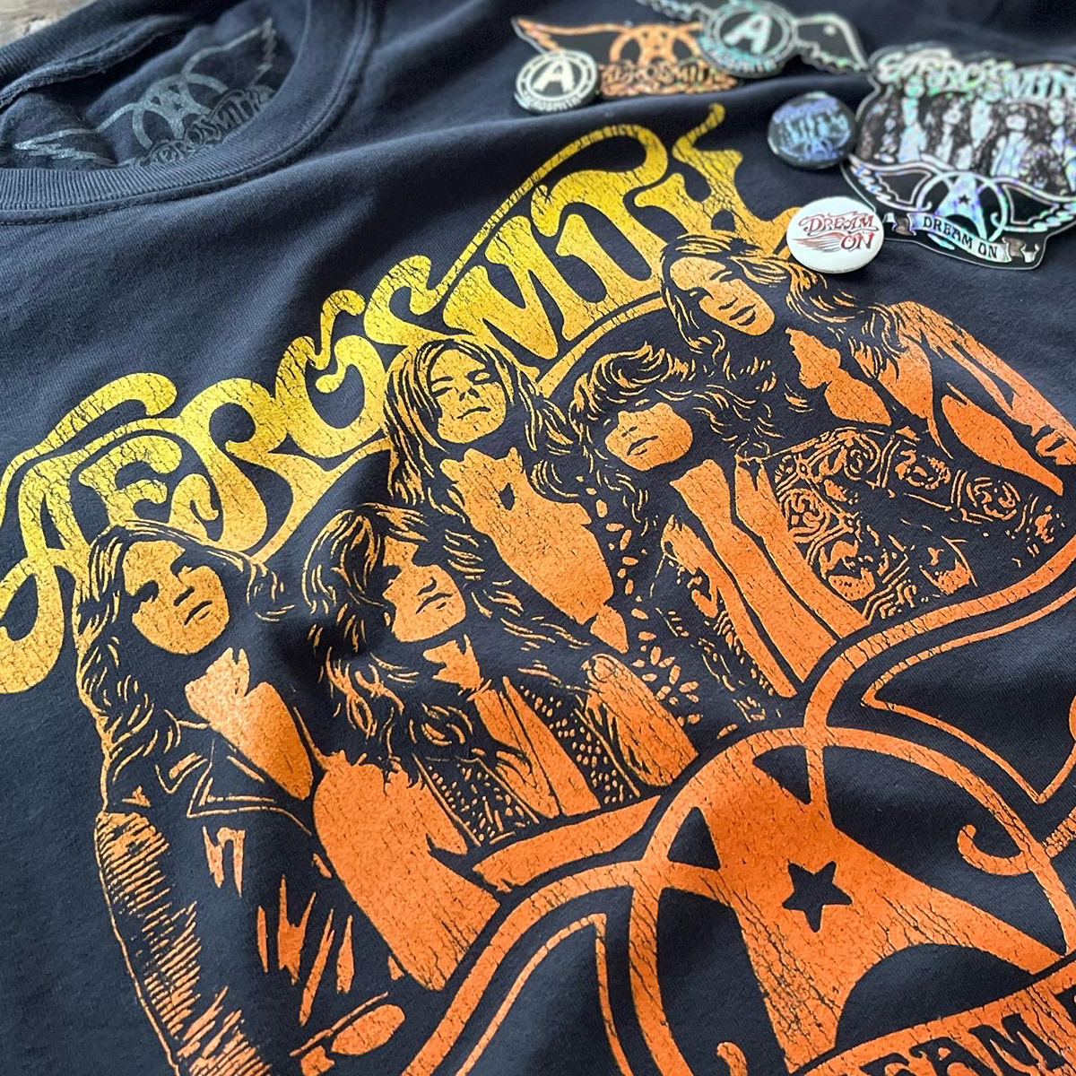 Aerosmith Aerosmith t-shirt band merch band t-shirt band tee concert merchandise Concert T-shirt Dream On rock t-shirt rockswell