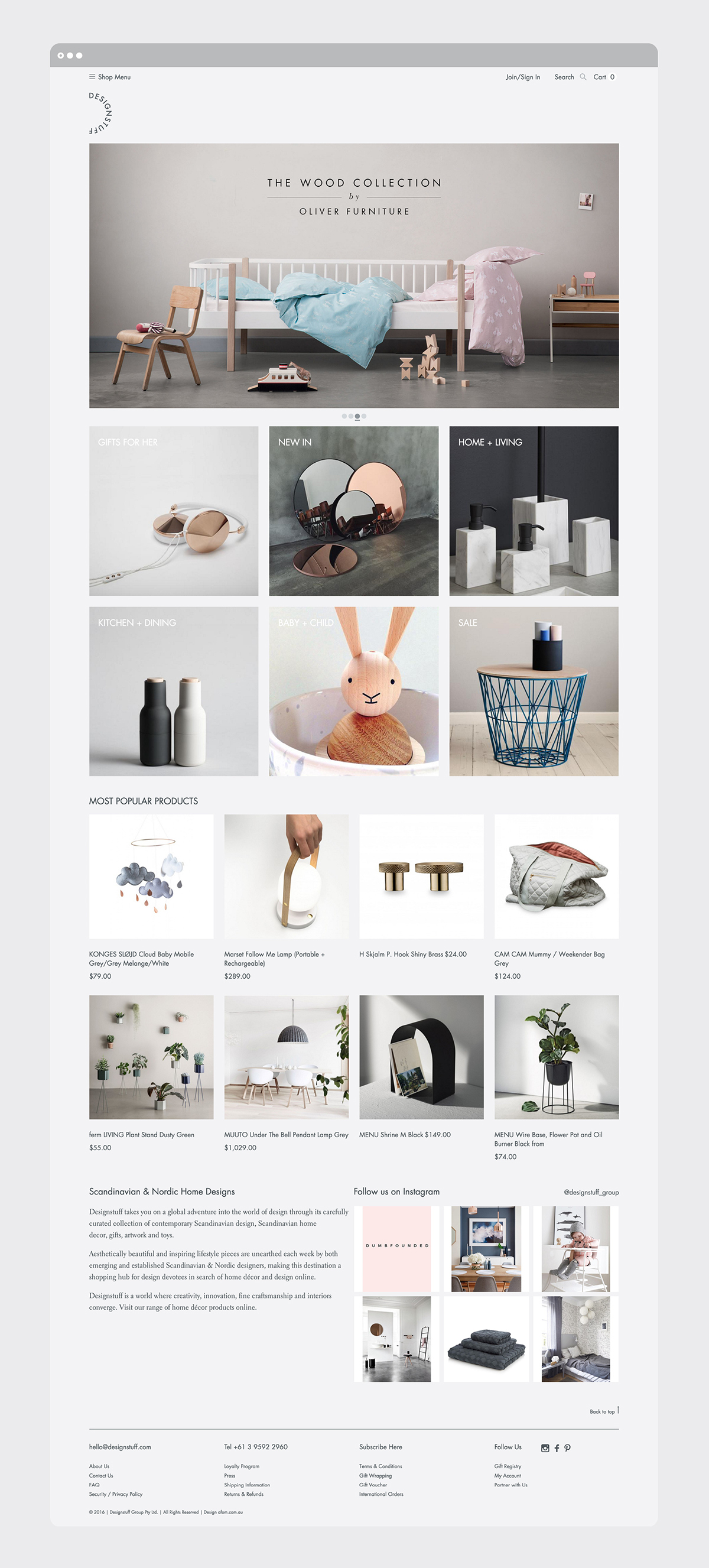 online store e-commerce Online shop homewares gifts danish brand guide drop down menu catalog page Hoverstate brush Mobile responsive product loading icon logo