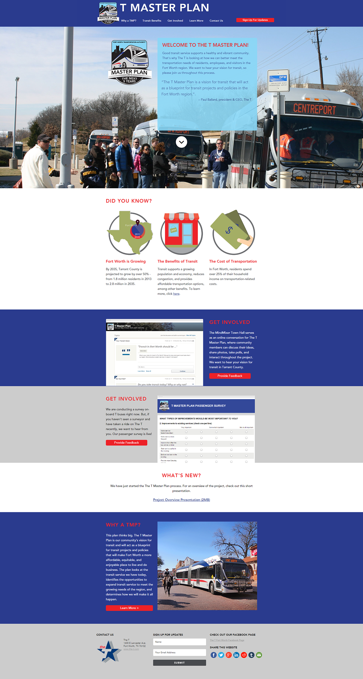 Project Website transportation interactive design vertical design