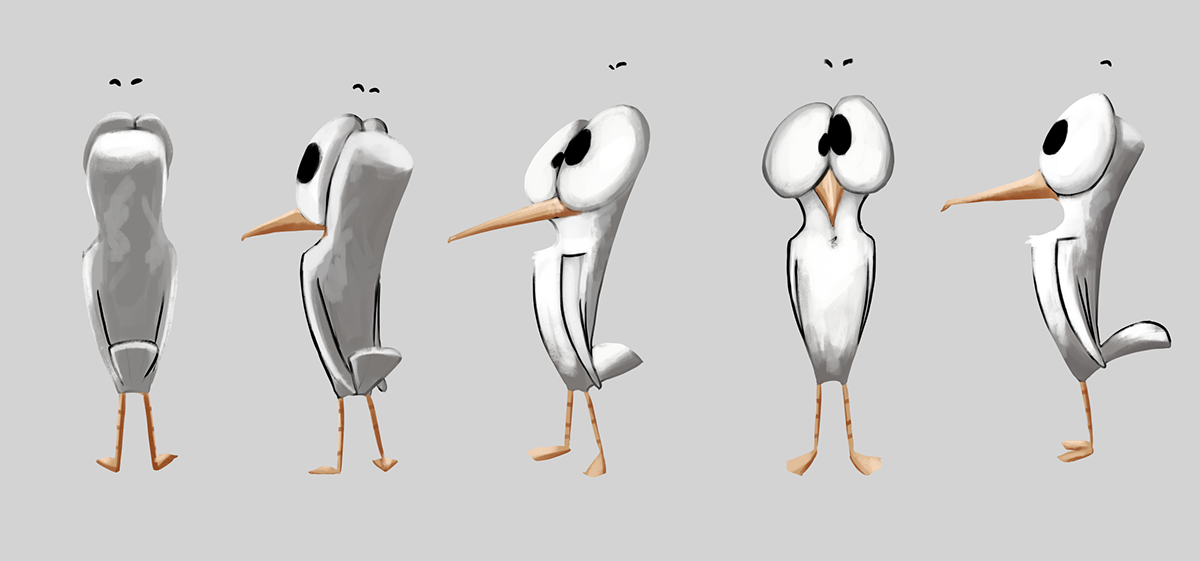 Full Feather Jacket seagulls concept art sketches backgrounds characters