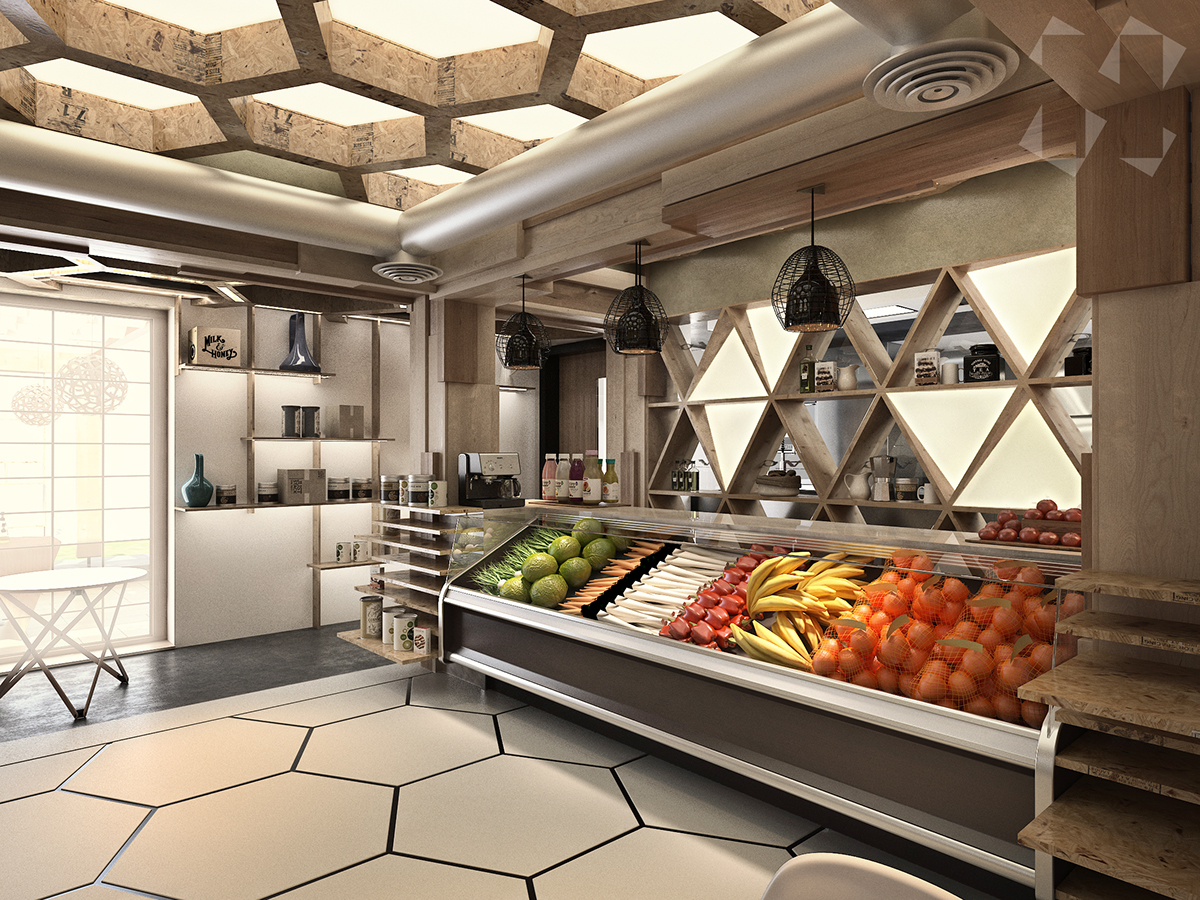 restaurant Interior Render rendering CG archviz 3D modelling postprocessing 3dsmax photoshop vray decor