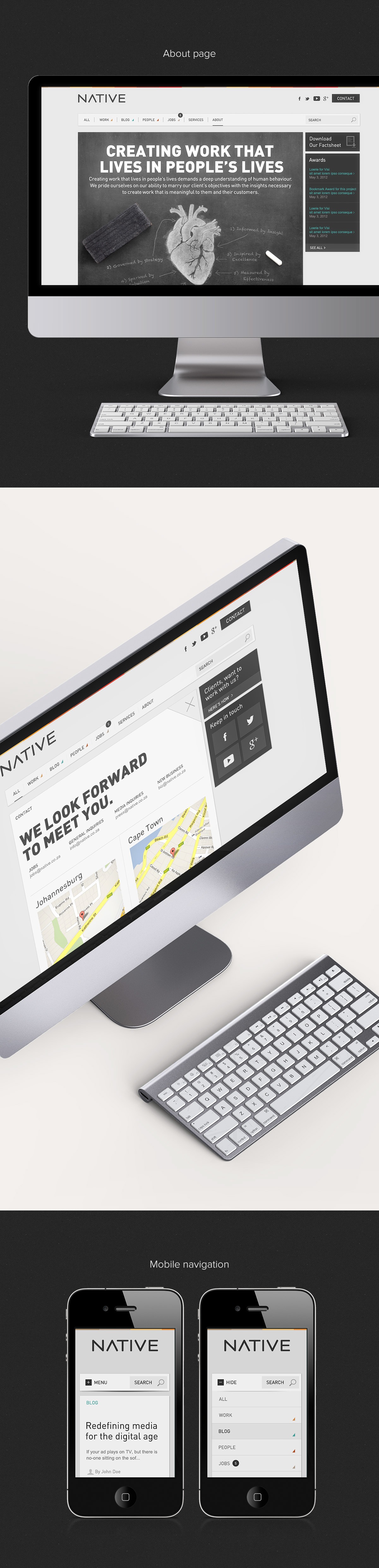 agency  native  website Webdesign Responsive south-africa
