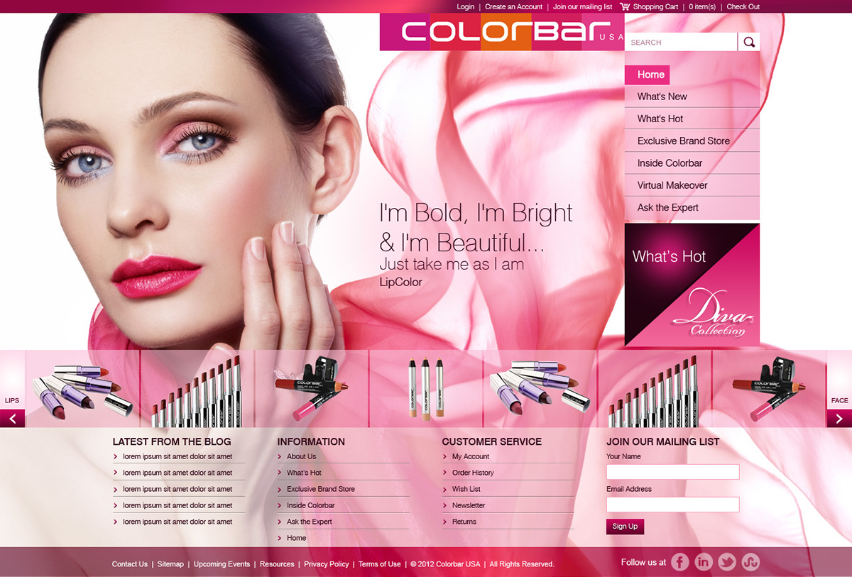 colorbar  website  Cosmetics Website