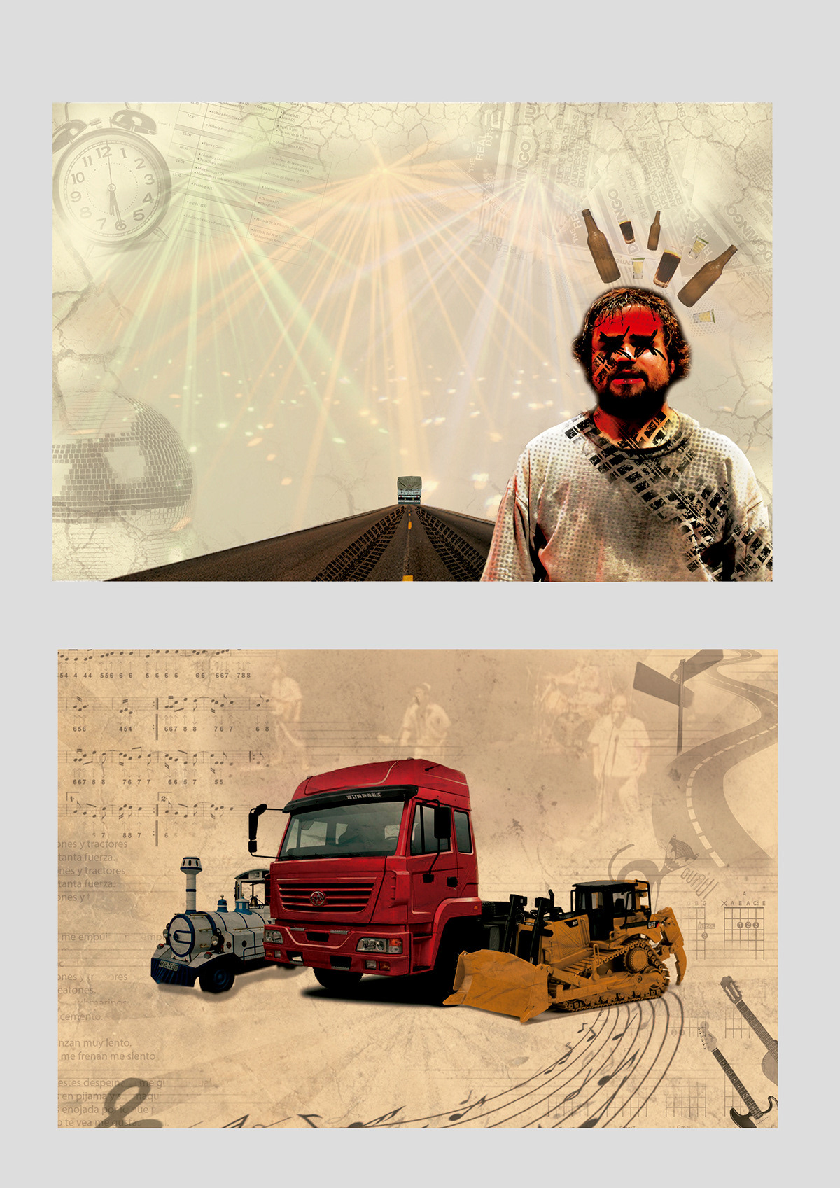 camion cartas diseño gráfico postales uade