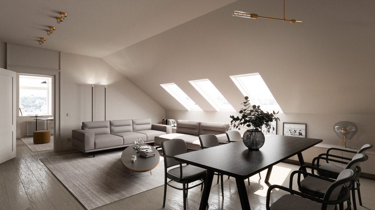 interior design  interior render residential Residential Design vilnius