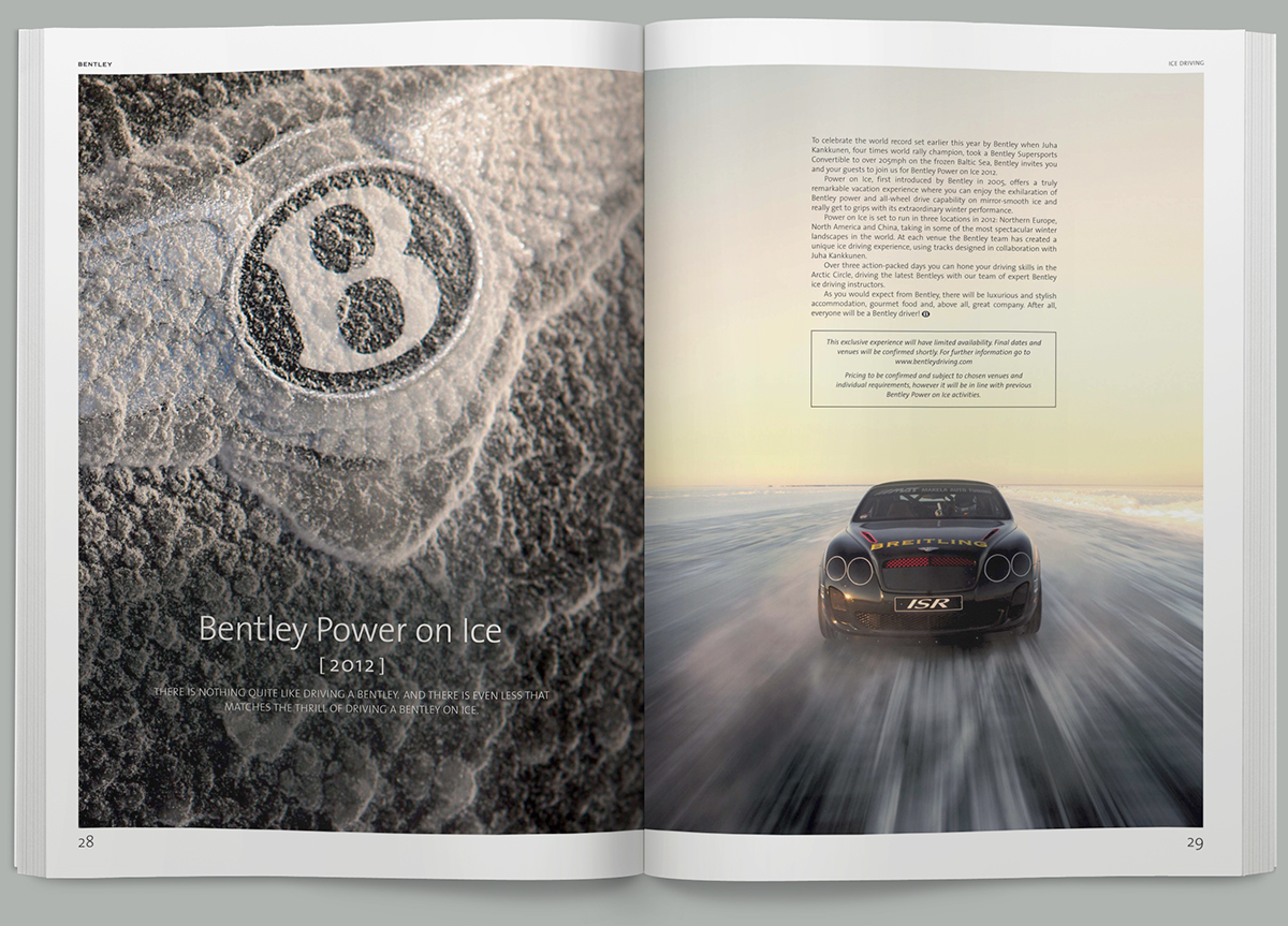 Adobe Portfolio quarterly magazine luxury bentley