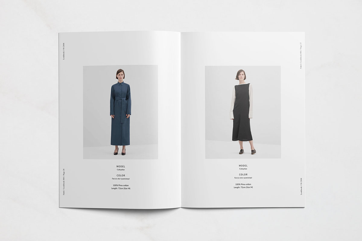 nord Lookbook editorial print design magazine template catalog journal portfolio