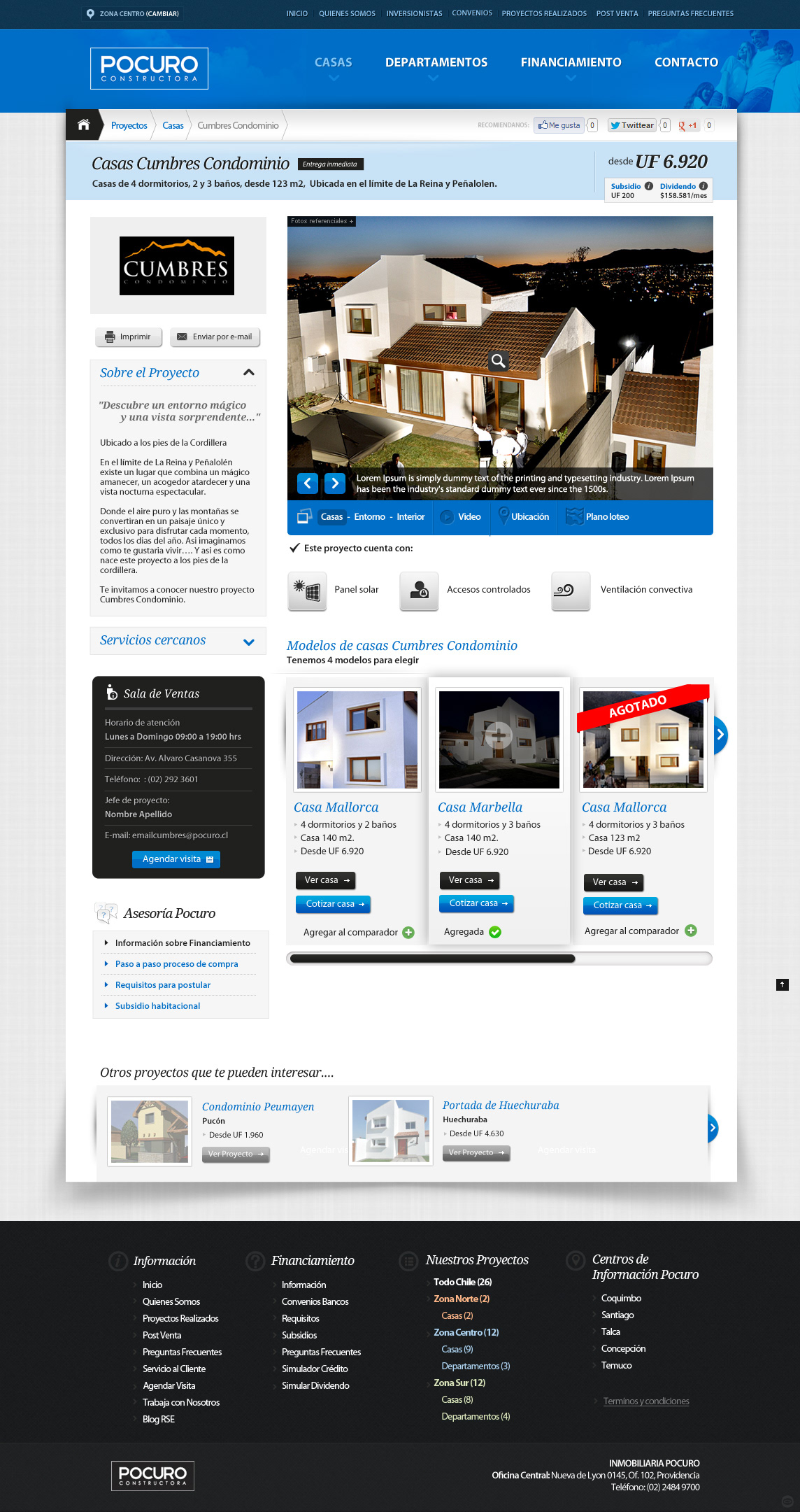 movil  UI GUI Diseño web  inmobiliaria