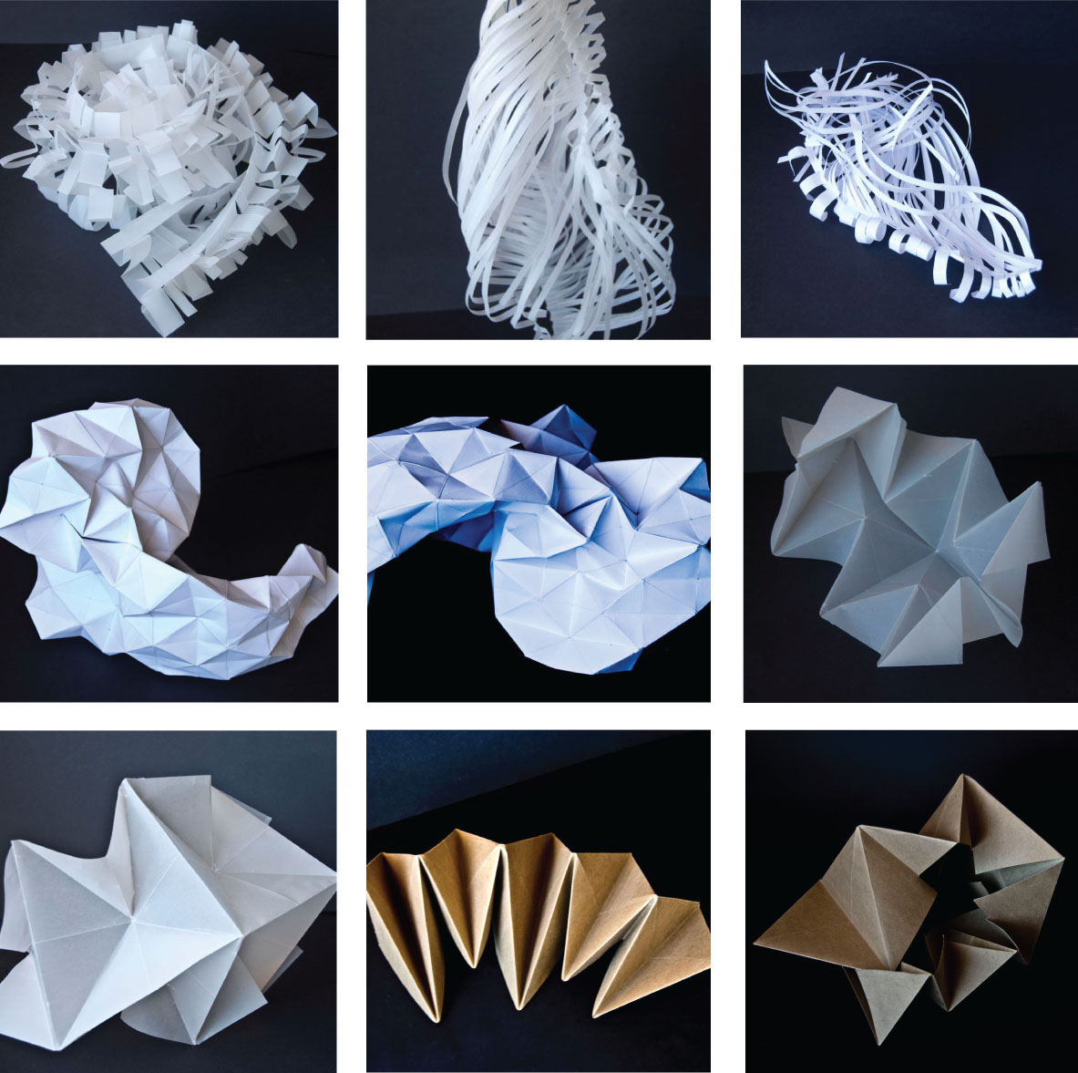 paper folding folding paper Technique origami  product storage mulitfunctional manipulate distort