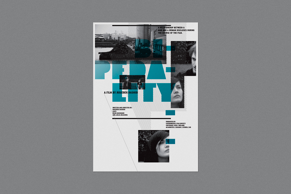 Poster Design experimental film society film poster Rouzbeh Rashidi typographic posters