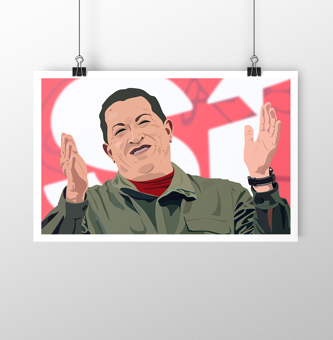 Hugo Chavez vector Illustrator