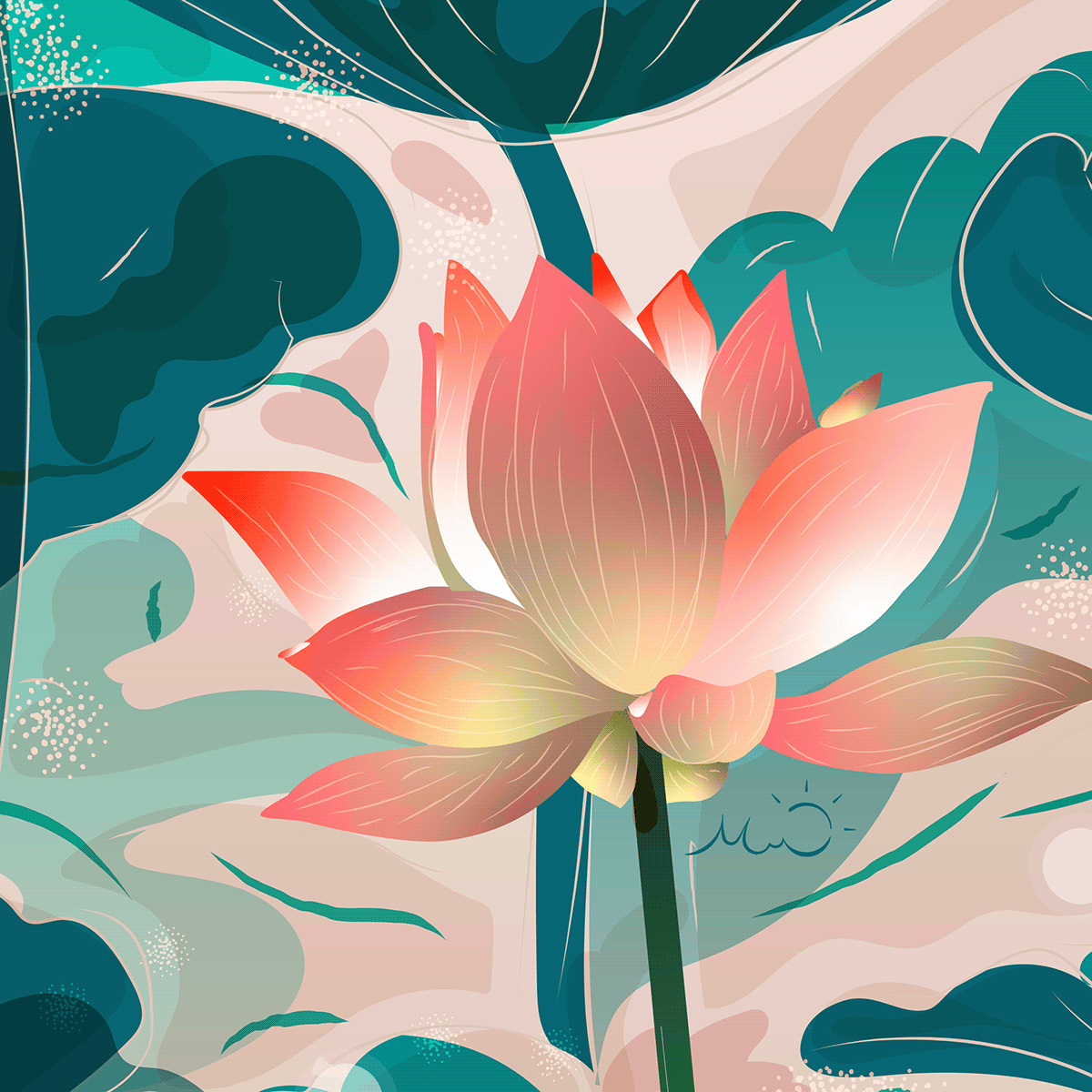 art free freebie ILLUSTRATION  lotus flower wallpaper