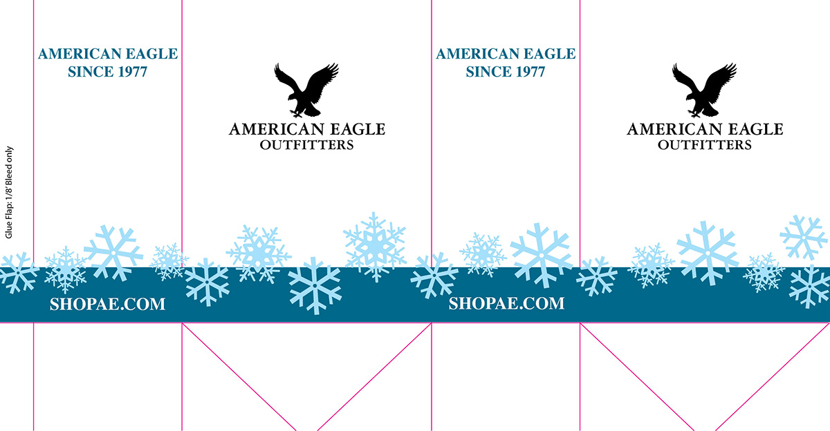 Ae  american  Eagle  Shopping  bag  redesign  christmas