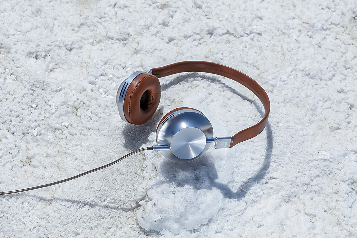 headphones Paris brand Audio design leather aluminium