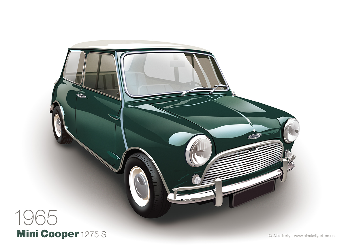 Adobe Portfolio Mini Cooper 1965 classic car