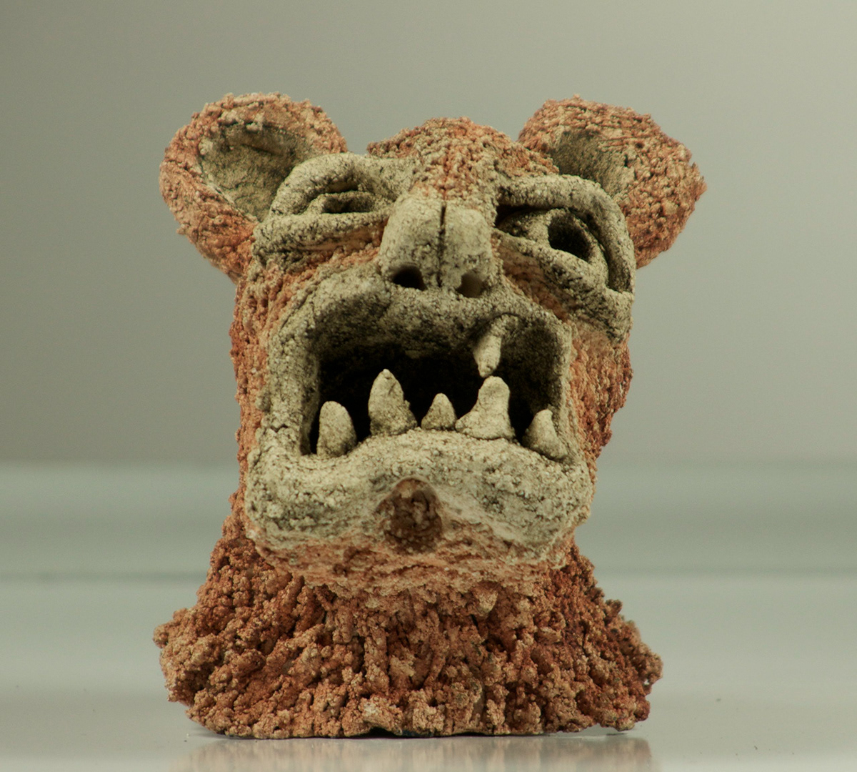 monster bear ceramics  sculpture mythology textures clay modeling creatures fantasy Gargokken luis garza mexico arts craft
