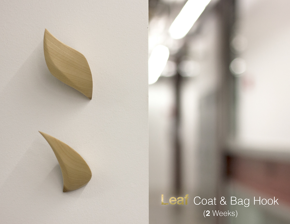 coat hook wood woodworking Nature natural leaf bag hook hook design