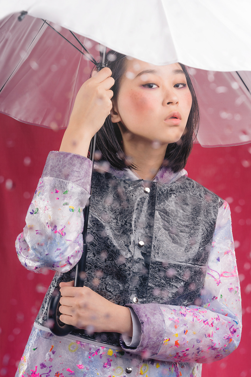 raincoat water proof river taiwan taipei forest portrait cloth flower lighting air