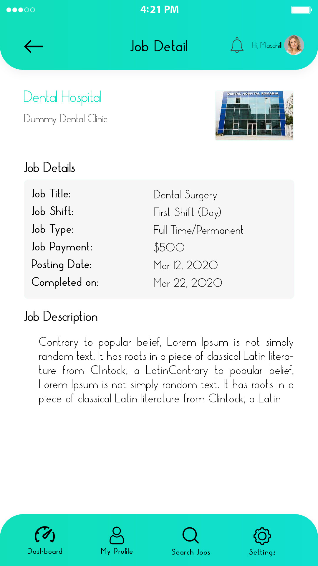 application apps Booking clinic dental medical