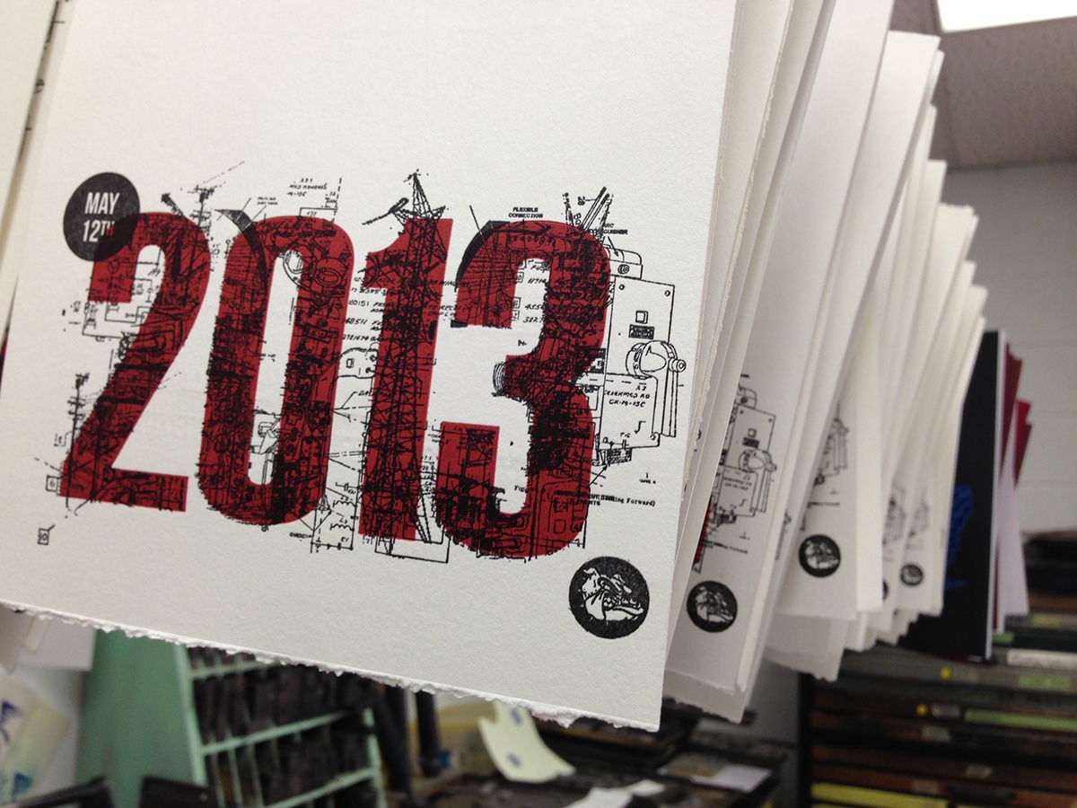letterpress card announcement graduation print