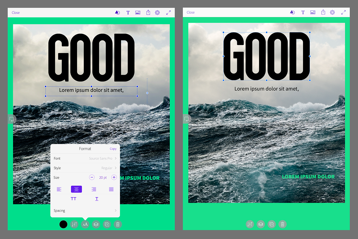 adobe adobemakeit njla Adobe Comp magazine Good Ocean InDesign