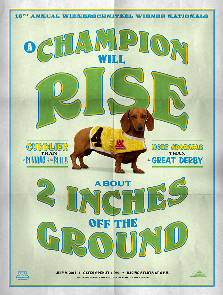 posters wienerschnitzel typeography wiener dogs art design dogs Vaudeville