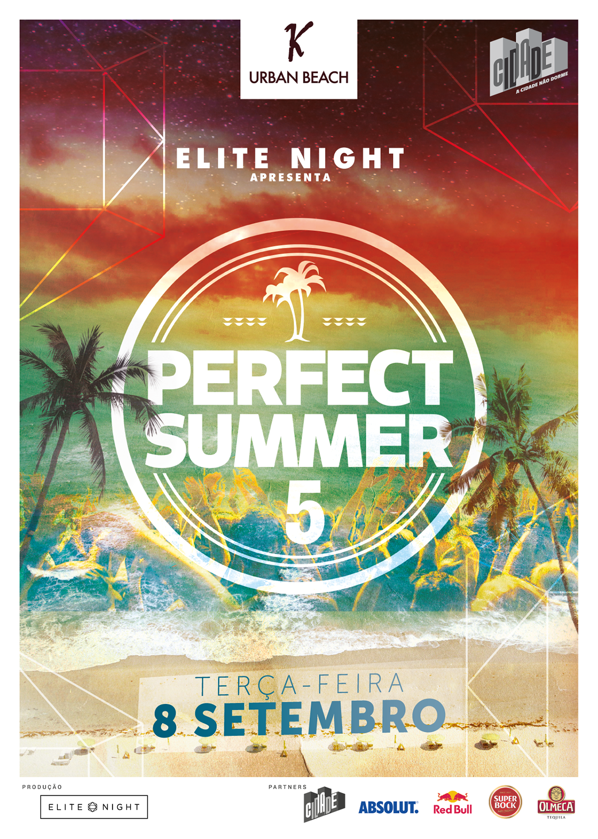 Perfect Summer summer Urban k urban beach elite night party flyer poster