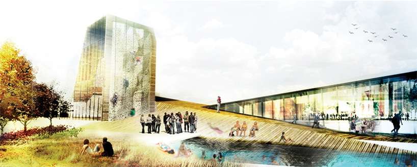 Collider Activity Center Architectural competition architectural design climbing