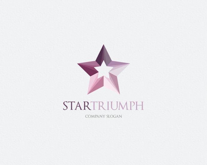logo  graphicriver  star  triumph  Pink   startriumph print  business card