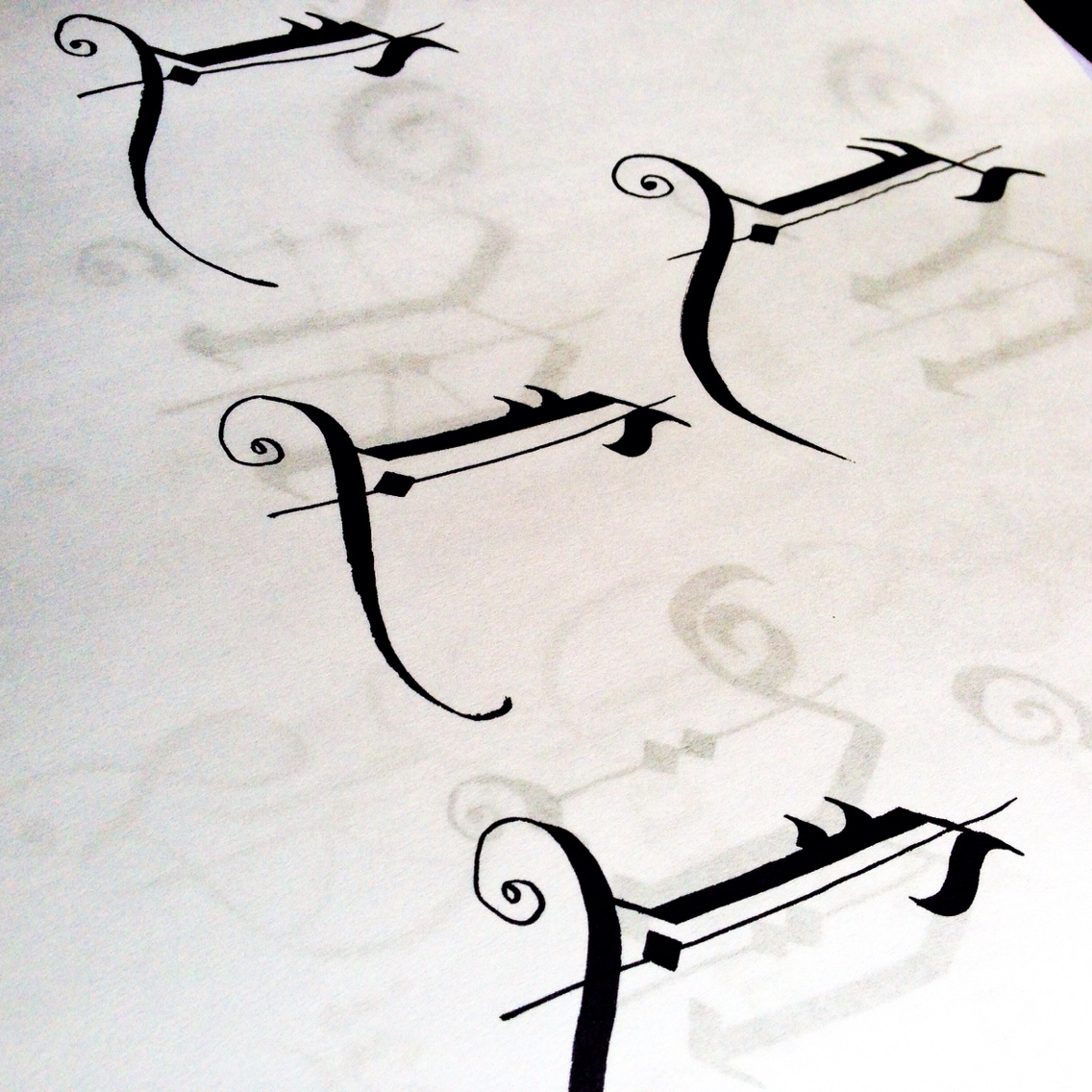 brush caligrafia gothic tipografia Tupography brushpen design gotica typography   diseño Calligraphy  
