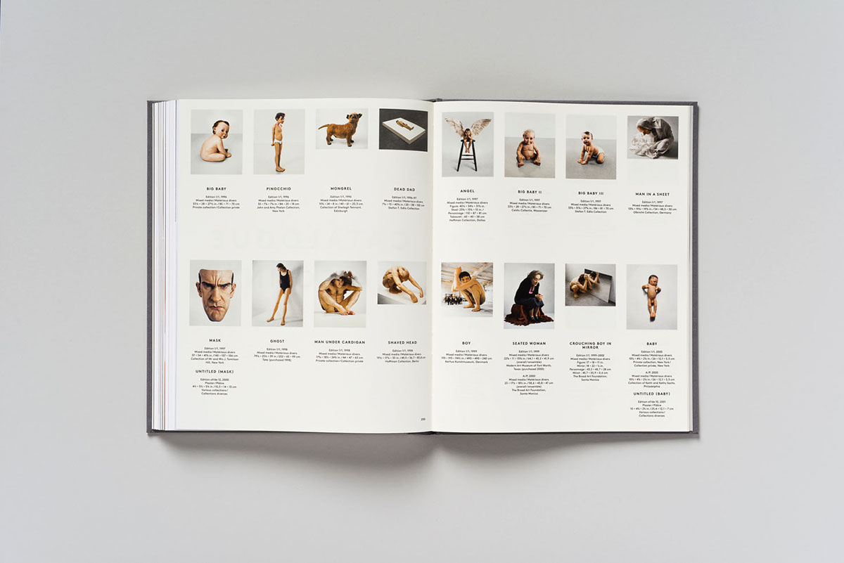 Ron Mueck  sculpture  Contemporary Art  book design  Fondation Cartier Monograph  tactile