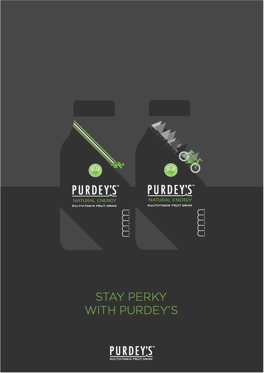 Purdey's purdeys bottle drink Label