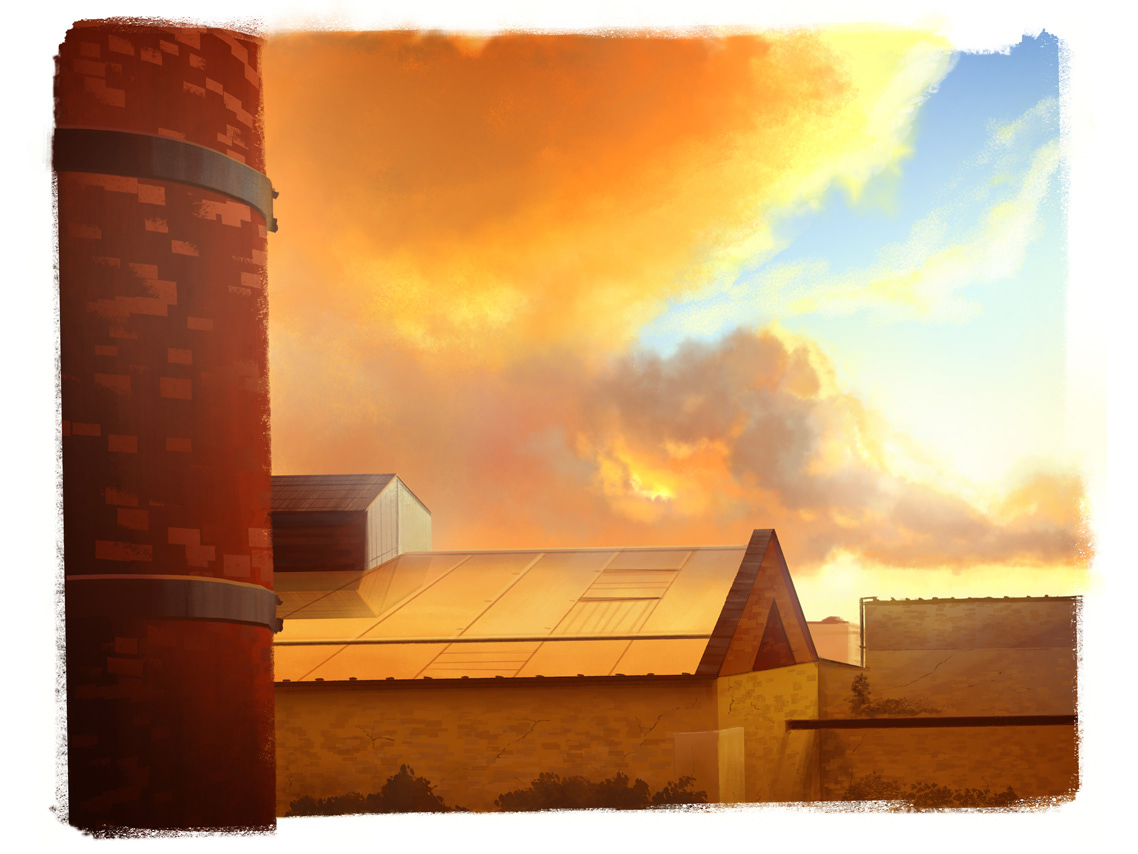 factory gold home SKY speed painting speedpainting