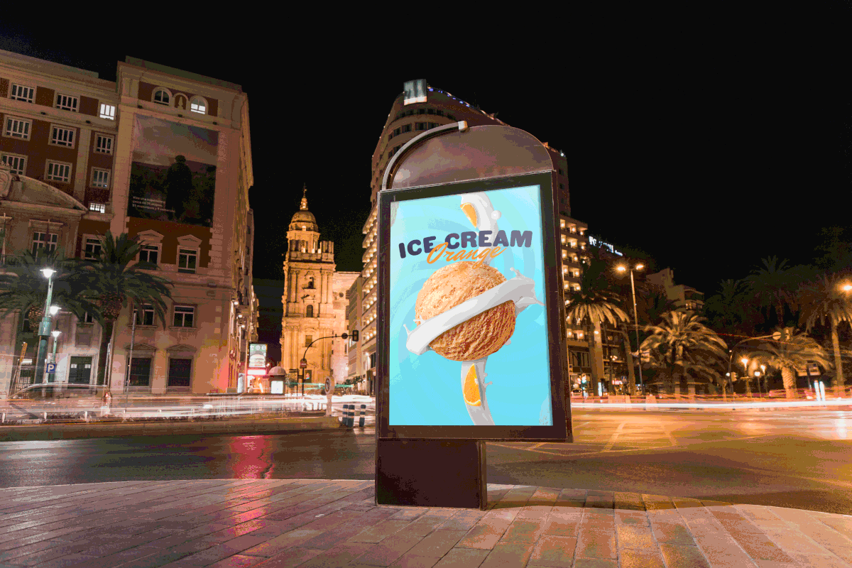 Advertising  Social media post ads campaign art direction  visualization ice cream summer graphic design 