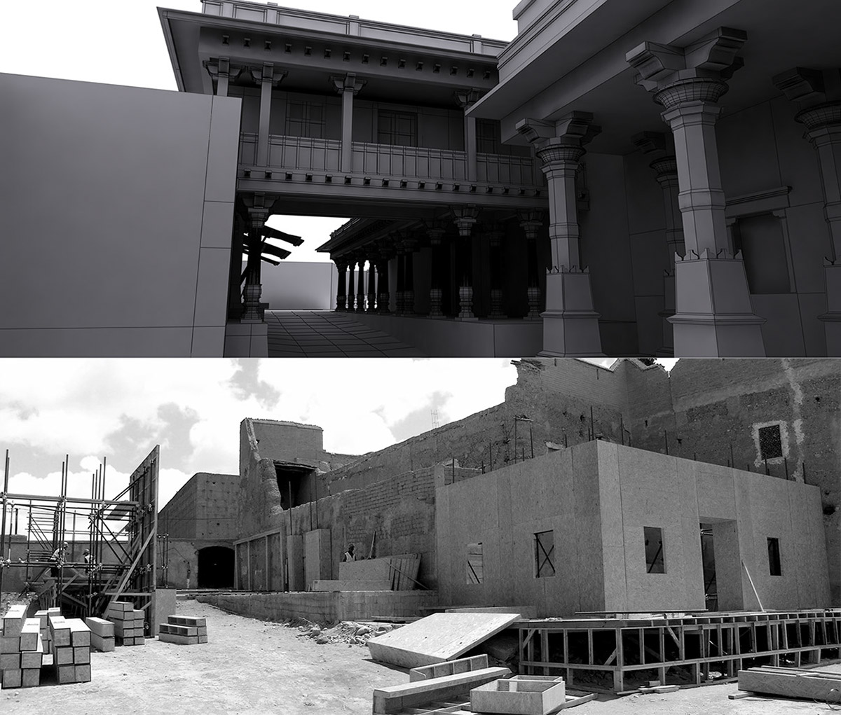 prince of persia jordan mechner video game bruckheimer digital set design digital sets vfx CG CGI palace temples Cities alamut fantasy Morocco