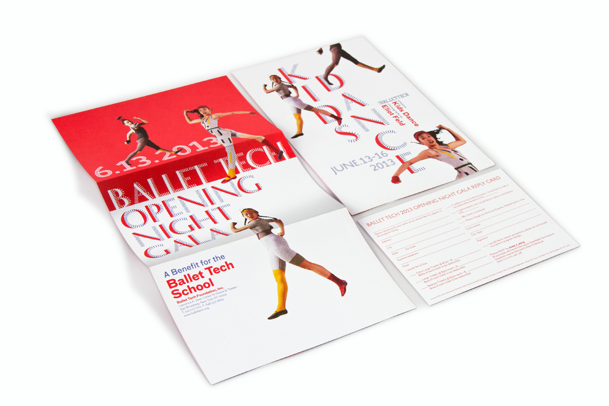 Ballet Tech  invitation brochure editorial Layout