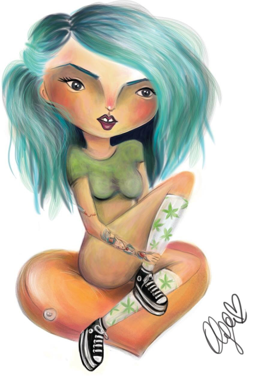 OlgaKostanchuk suicidegirls sg art wacom digital skills nude sex color Illustrator boobs surrealism lowbrow