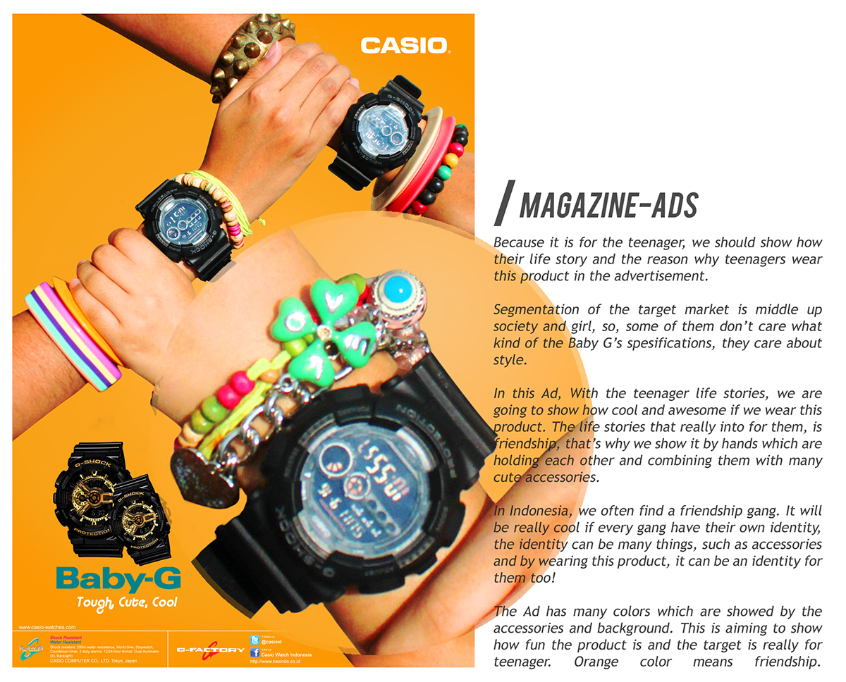 Casio ad ads advertisement advert teenager colorful