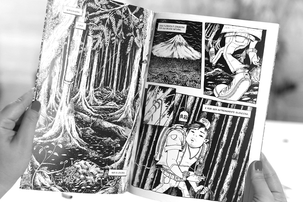 aokigahara black ink comics japan quadrinhos suicide hq